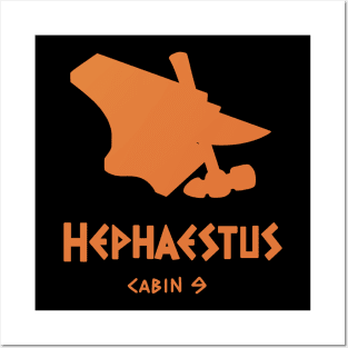 Hephaestus symbol cabin 9 Posters and Art